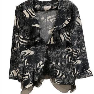 Chic Black and White Blouse